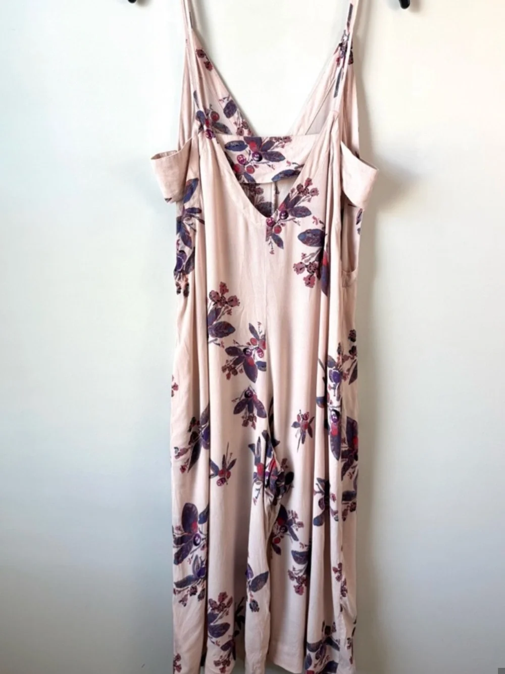 Free People Dream Big Floral Oversized Jumpsuit XS